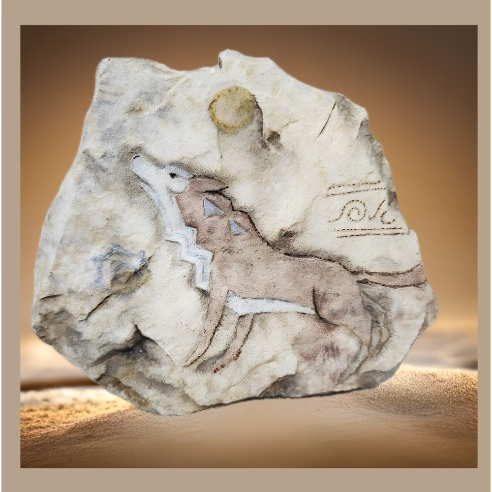 Stone Wolf Wall Decor